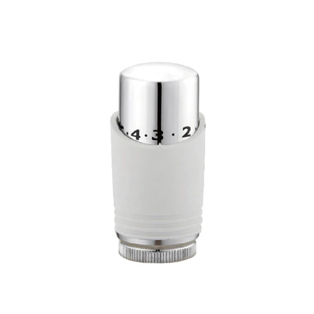 TRV Chrome Thermostatic Radiator Valve Head, Thermostat Radiator Valve Replacement Head Rad BJ11