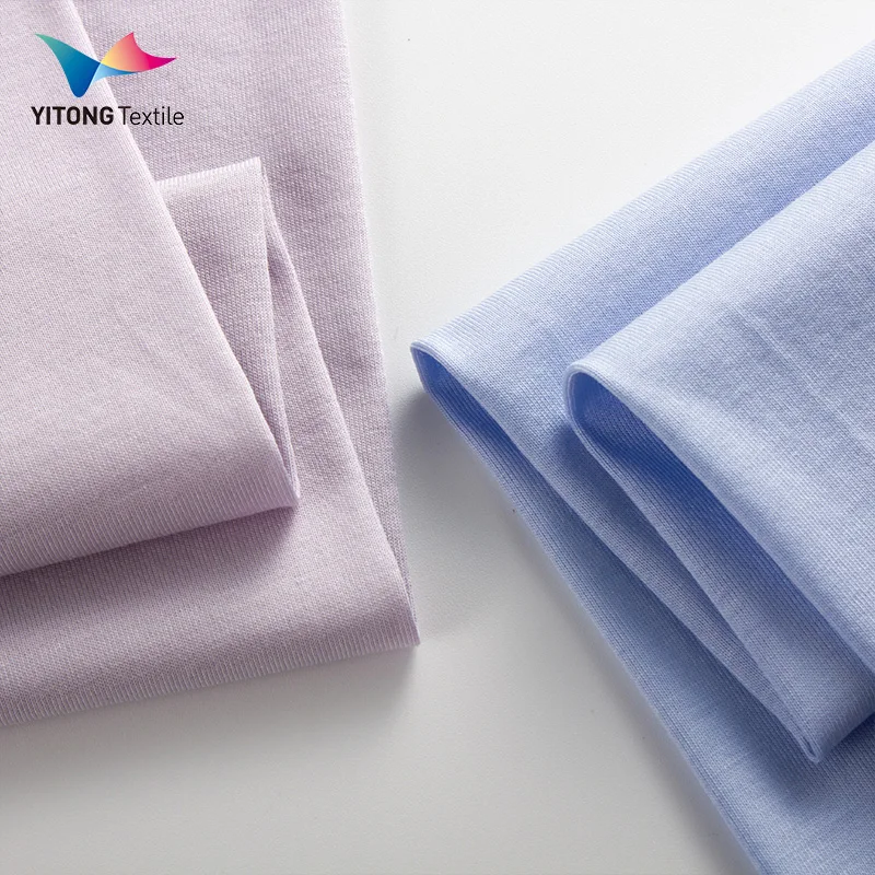 High Quality 40S/1 Mercerized Cotton Jersey Fabric 50% Cotton 50% Modal Fabric for Tshirt Clothing