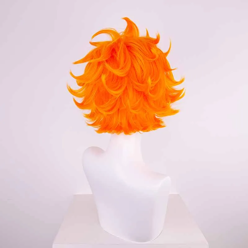 Haikyuu Hinata Shoyo Short Orange Cosplay Wigs  Synthetic Anime Heat Resistant Hair
