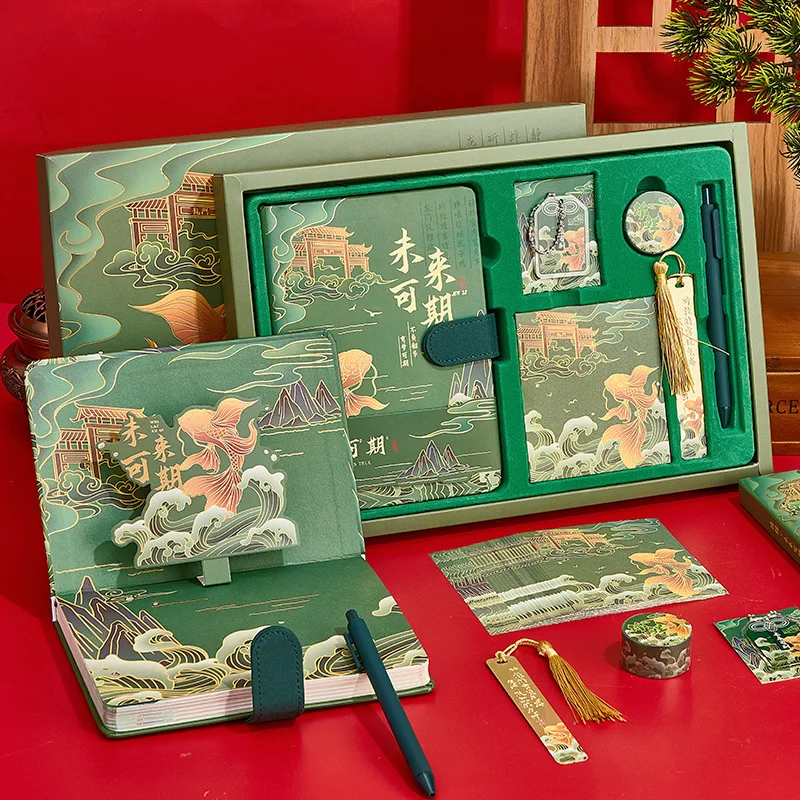 Notebook gift box set customized Forbidden City cultural and creative products Chinese style gift notebook
