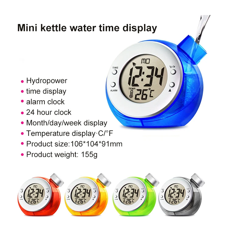 2023 New Digital Water Powered Multifunction Thermometer Clocks