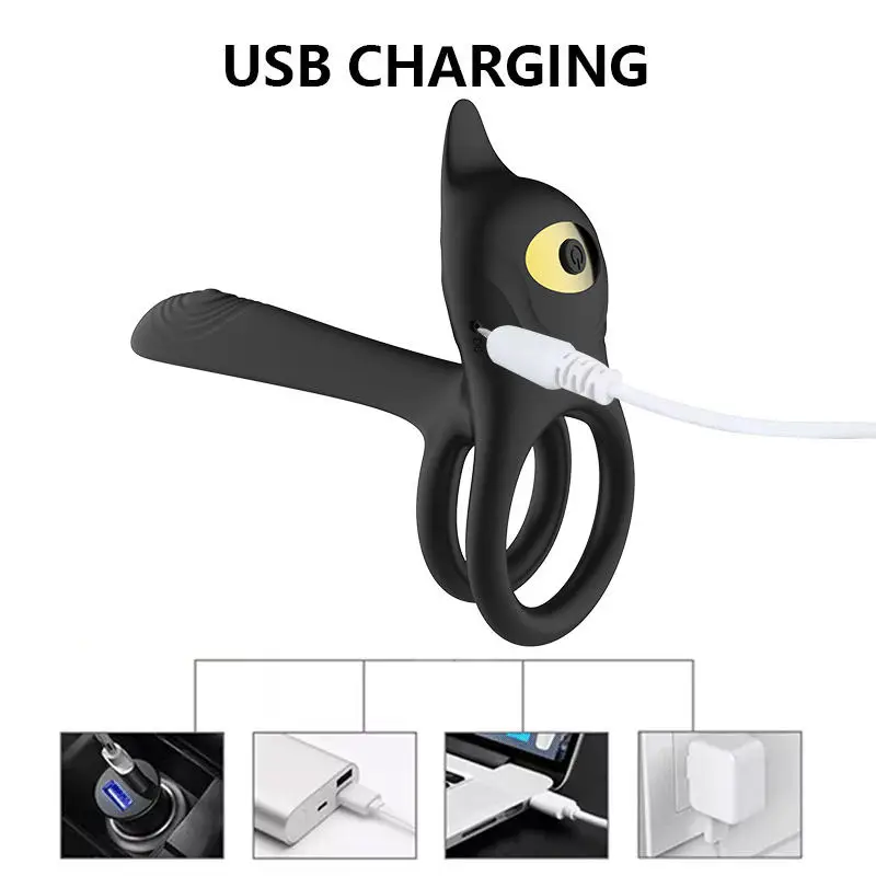 Explosive Style Dual Cock Ring Sexy Woman Cock Ring Silicone Inflatable Cock Ring