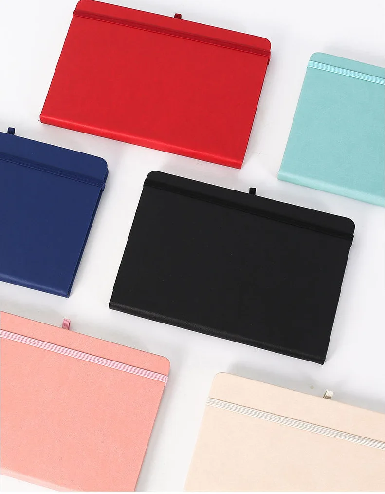Elastic Band Pu Leather Journals Custom Logo Notebook Office School Supplies Custom Notebooks For Students School With Logo