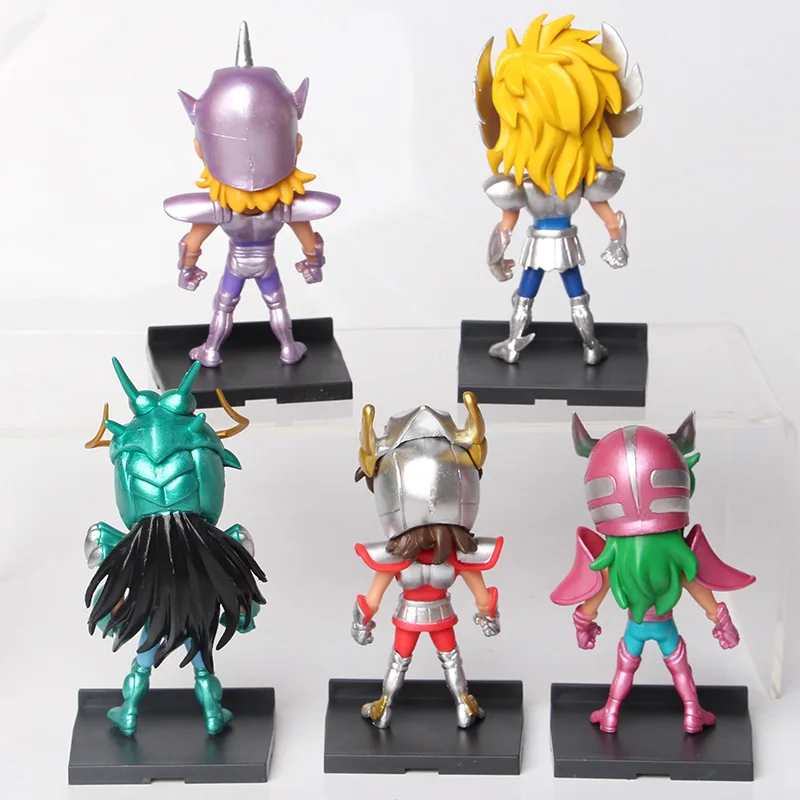 11cm Saint Seiya Figures 5pcs/set Manga Action Figures Cake Decoration