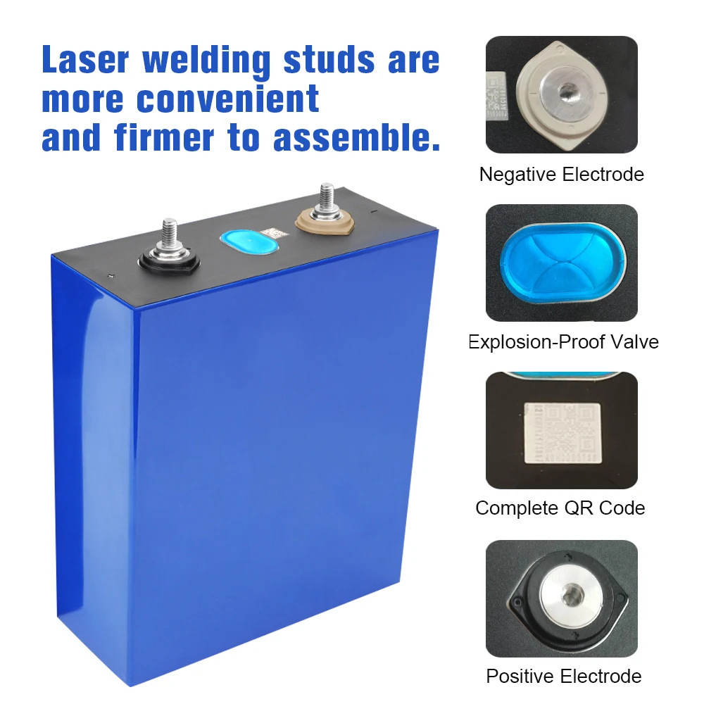 Qishou Technology Brand New Grade A Prismatic Lifepo4 Lf280 Lf280K 3.2V 280Ah Lifepo4 Battery Cells For Solar Power System