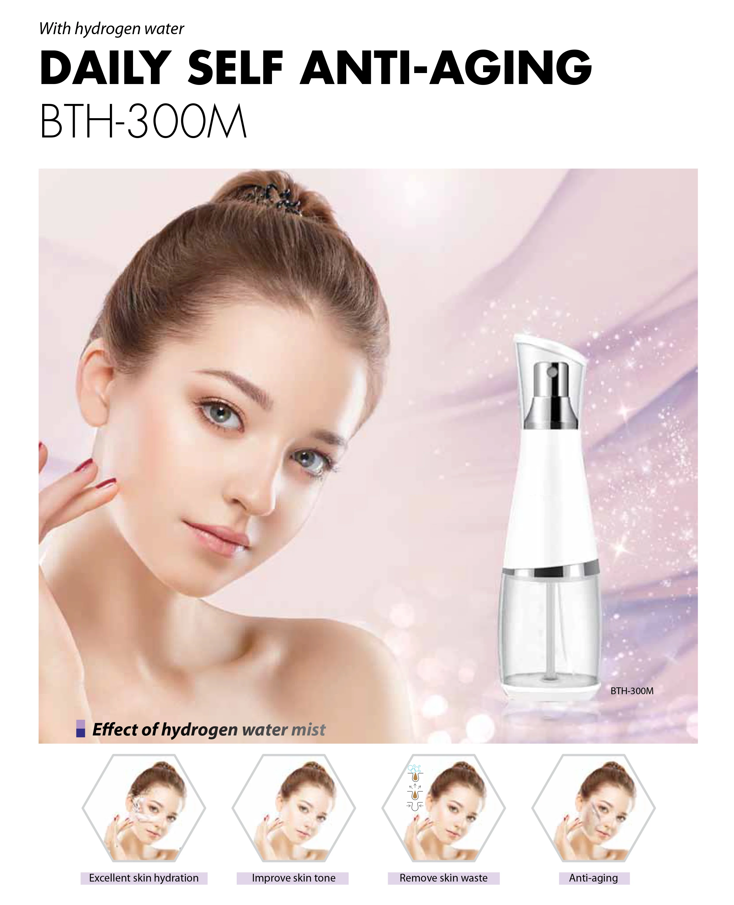Hot sale Korea Beauty Care Portable Ionizer Hydrogen Water Generator Maker Mist Made In Korea High Quality Product