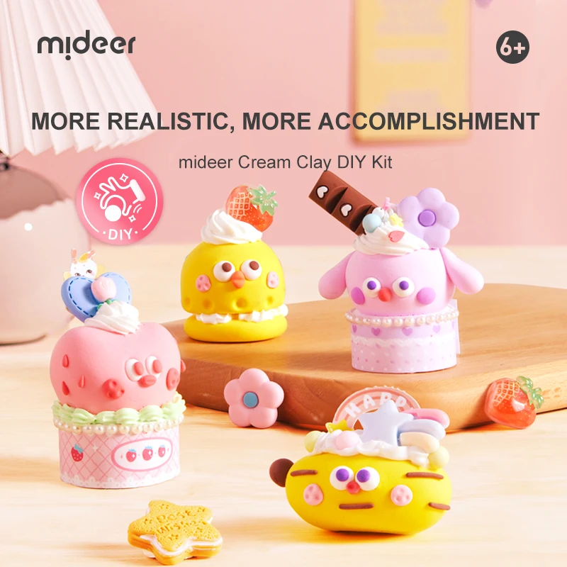 mideer MD1277 Cream Clay DIY Kit - Dessert Workshop hot sale colorful clay crafts for children