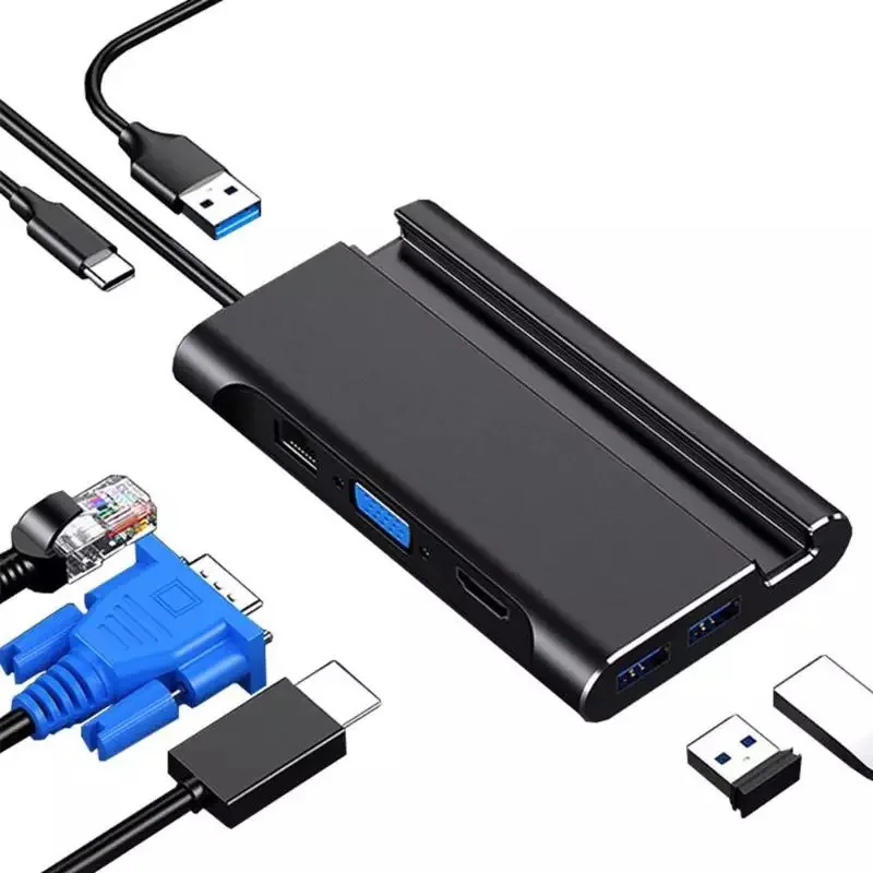 
USB Type-C Hub Type C Docking Station With HD+USB3.0+PD Power Delivery Charger USB 