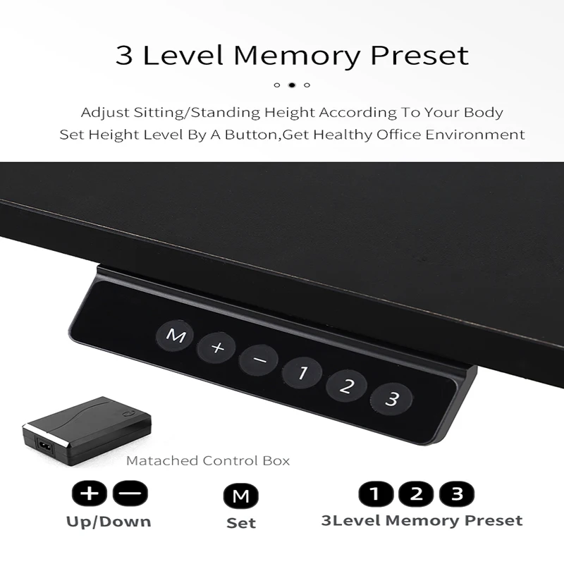 AF2(A)-E Dual Motor Modern Height Adjustable Electric Office Workstation Table Ergonomic Stand Up Adjustable Computer Desk Frame