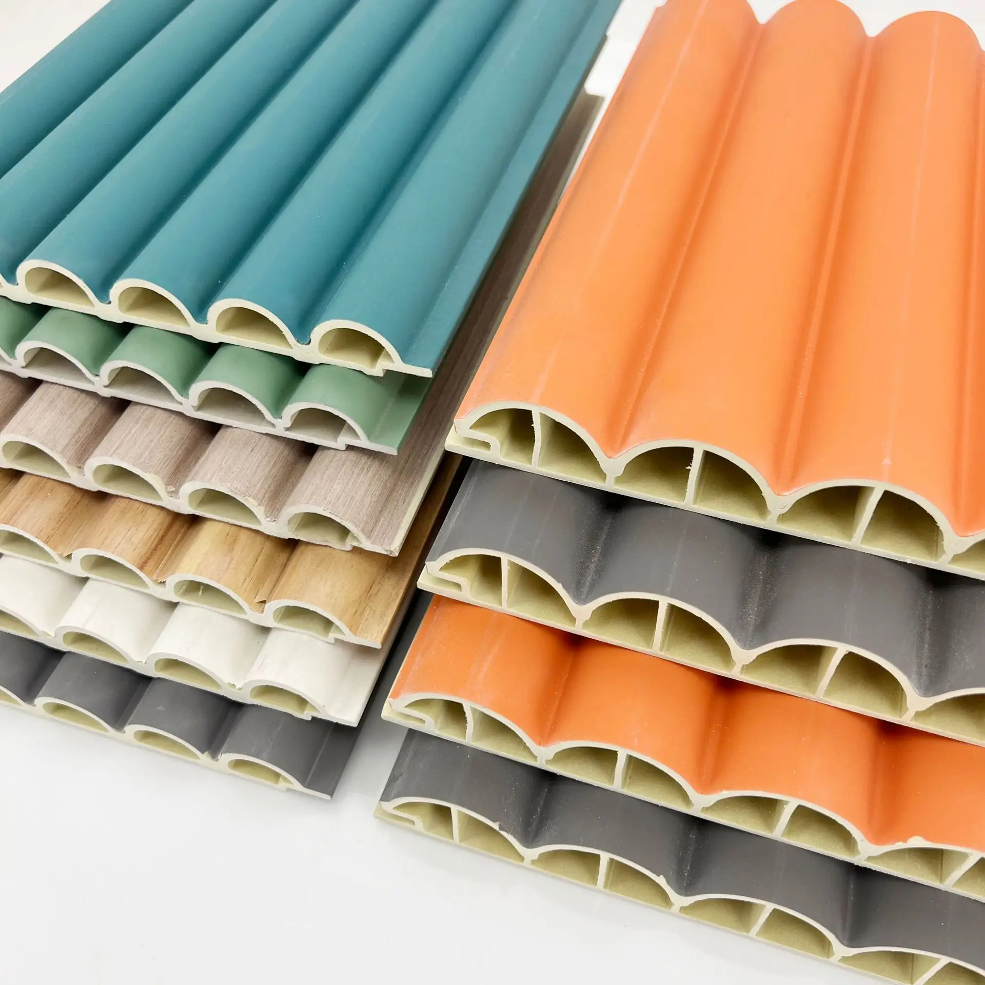 Waterproof Laminated 3D Design Background Pared PVC WPC Great Wall Panels for Hotel Decoration
