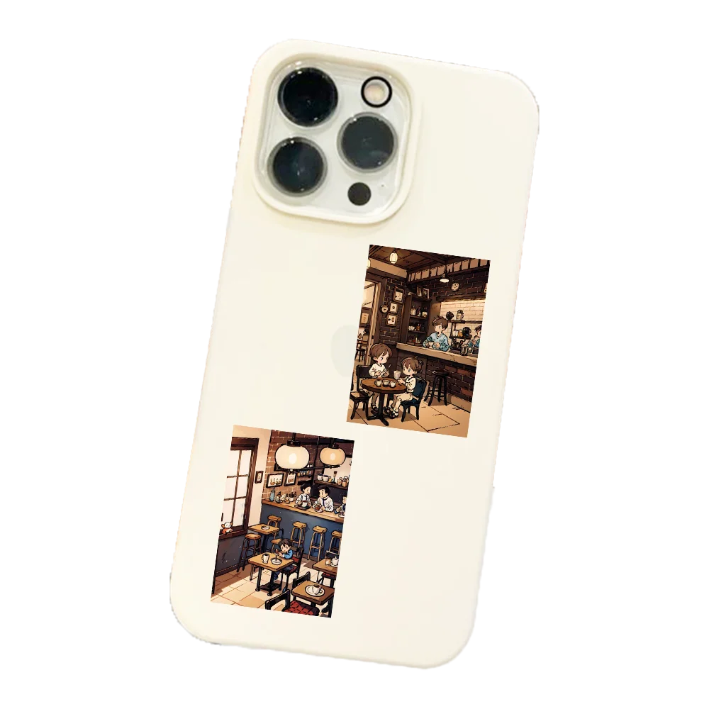 E-50 HCure Coffee Series Stickers Scary Poison Colorful Decorative Window Computer Water Bottle Waterproof Graffiti