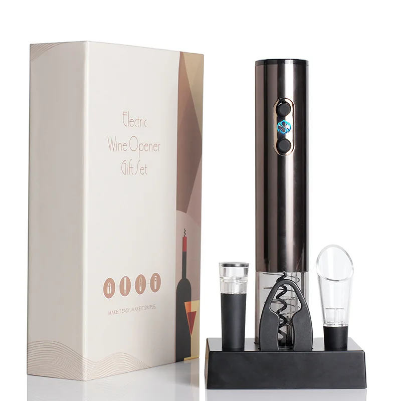 A3233 Новое поступление, 6 шт./комплект, автоматические открыватели штопор с базой, USB, перезаряжаемая электрическая открывалка для бутылок вина