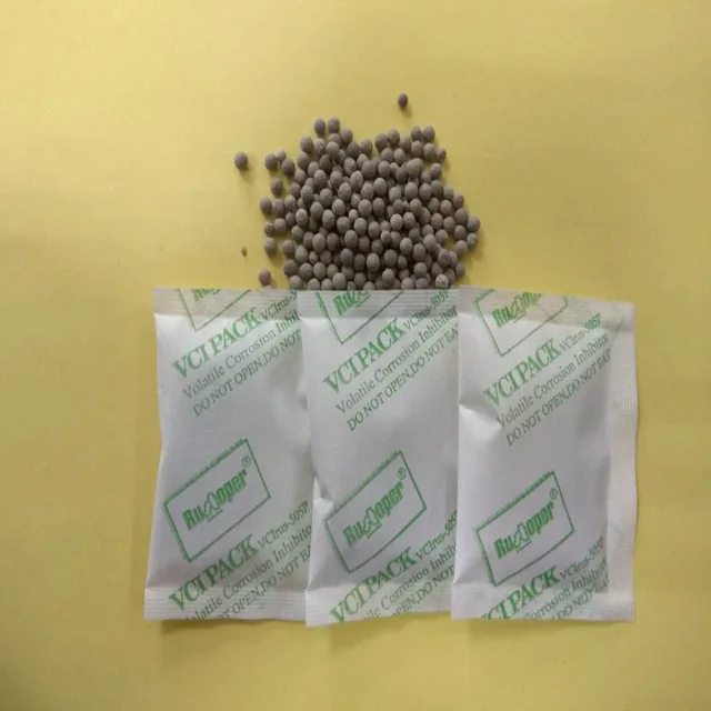 Small mental parts of hardware products anti-oxidation and anticorrosion with VCI anti rust desiccant dosage saving good effect
