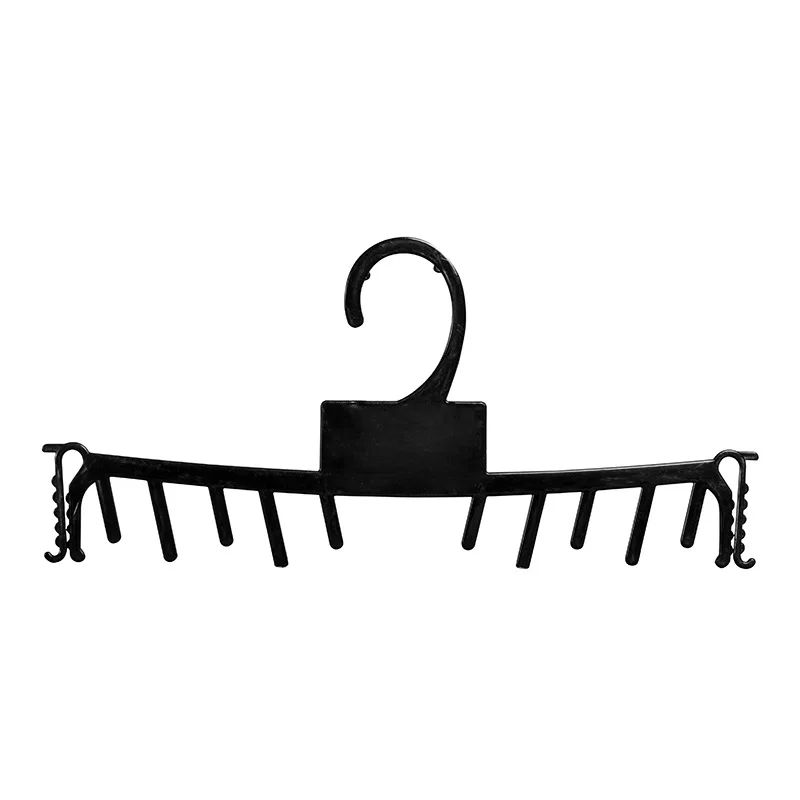 Foreign Trade Large Adult Plastic Comb Panty Rack Black Clothing Store Display Plastic Hanger Pant & Skirt Custom Hangers