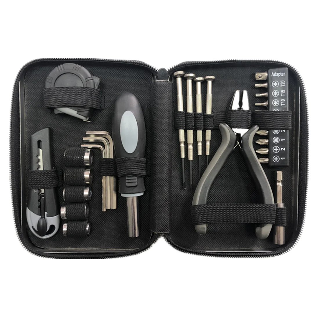 27 in 1 Home Multifunctional Repair Tool Kits Carbon Steel Tinplate Box High quality logo customization Potential gift