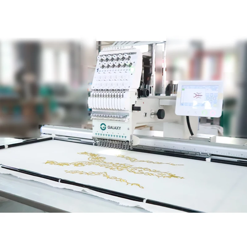 Galaxy single head 15 needles large area embroidery machine