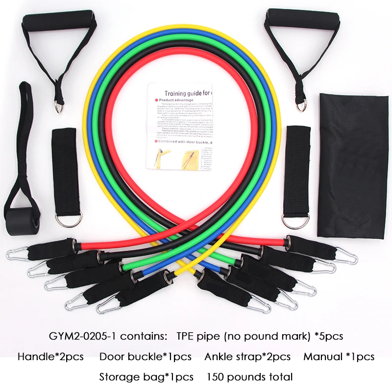 Эластичные ленты из латекса для фитнеса и йоги, регулируемые эластичные ленты для упражнений на бедра, оптовая продажа, 11 штук, латексные петли-ленты для спортзала