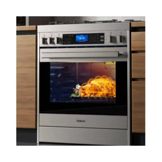 Robam G517K most popular gas range 5.0 Cu.ft stainless steel material 450 high temperature self-cleaning system