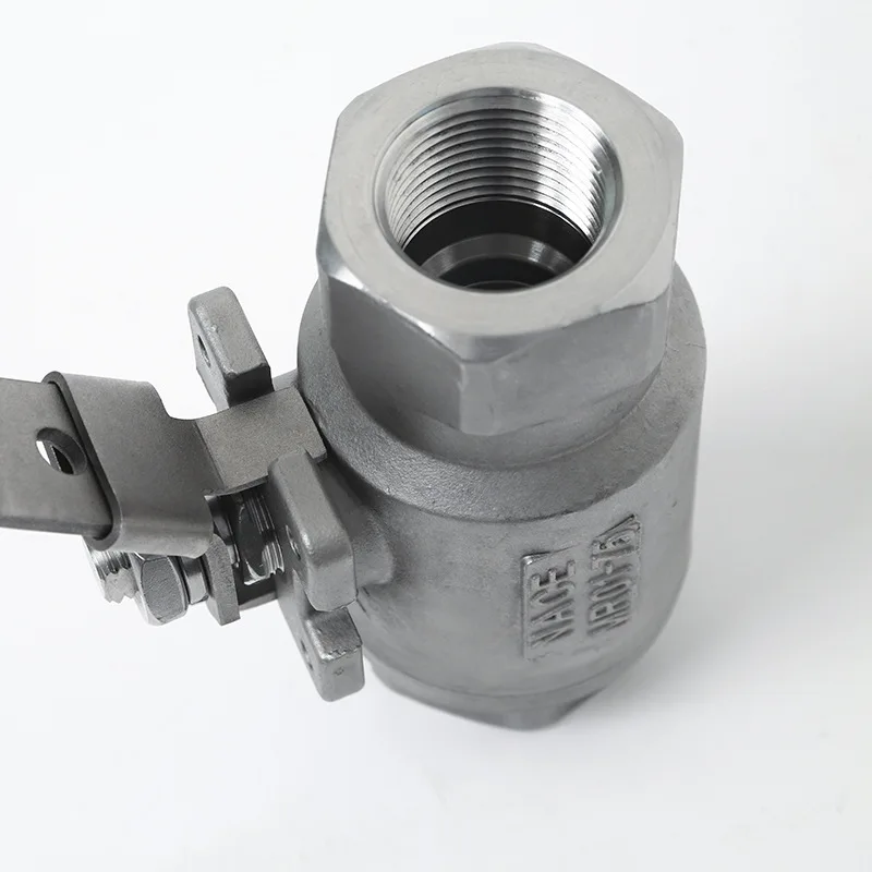 high pressure 6000WOG ASTM CF8M A216 WCB 2PC ball valve