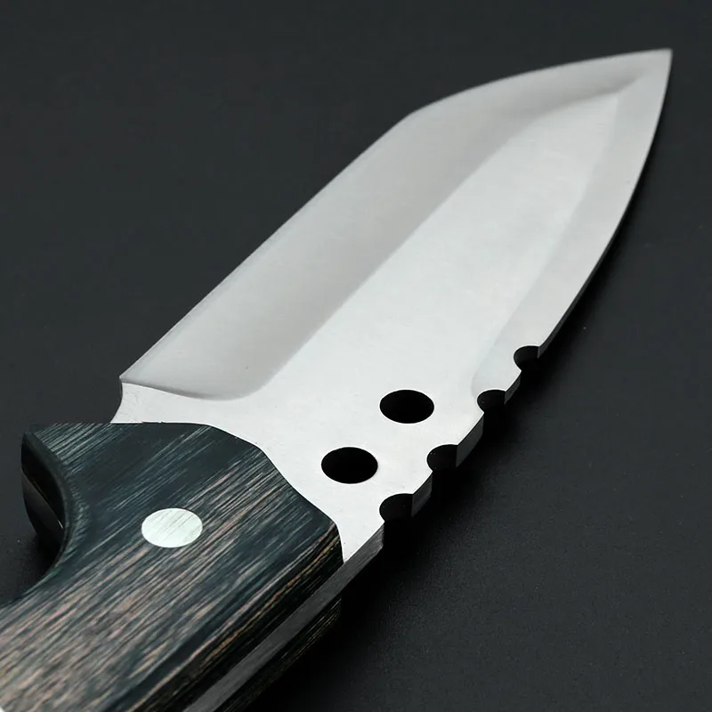 Outdoor Camping Hidden Canyon Hunting Knife Saddle Mountain Skinner Fixed Blade Knife Integral Hunter Knives with Wood Handle