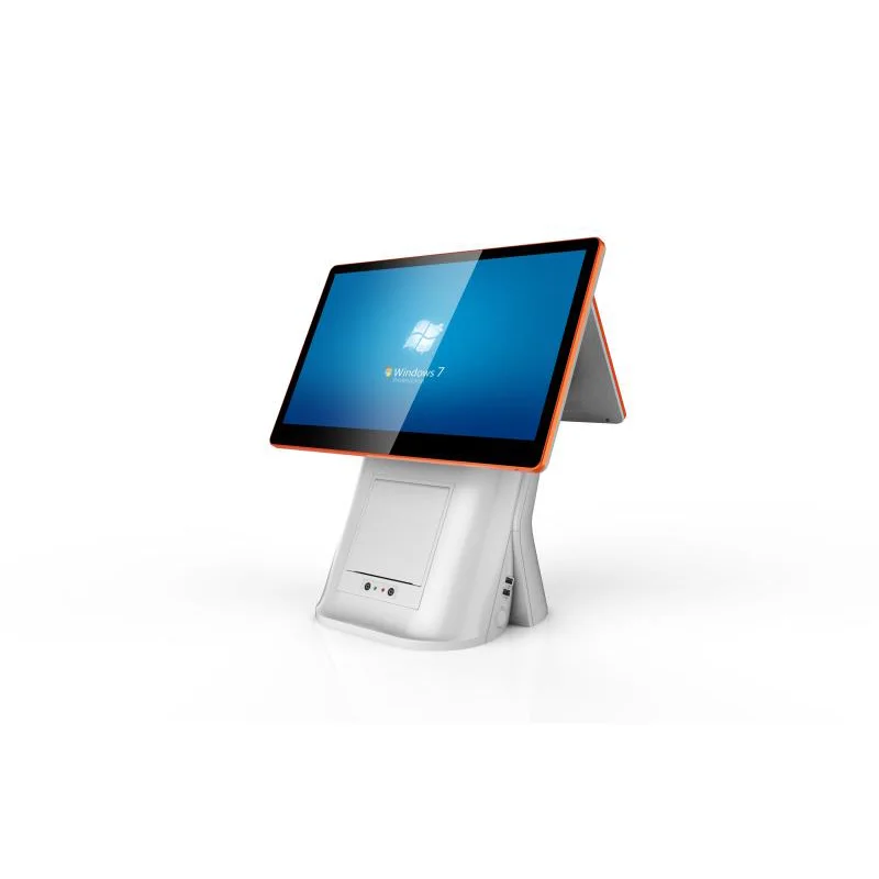 Dual Screen Display 15.6 Inch Capacitive Touch Screen Cash Register POS Windows Mahine All In One POS System