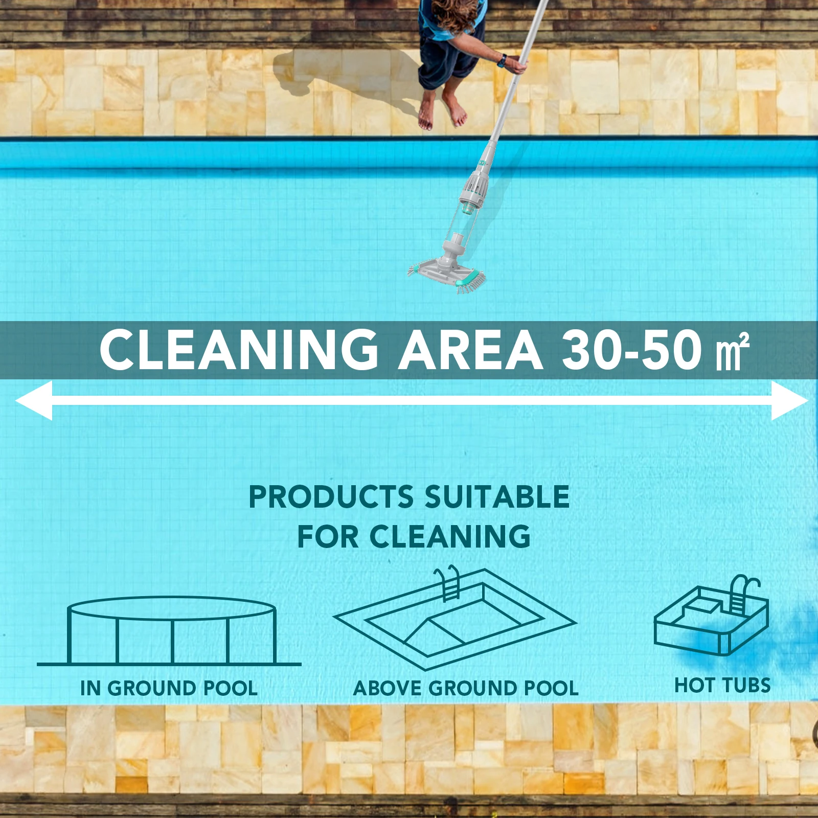 swimming pool equipment portable handheld leaf suction floor dust vacuum cleaner with battery