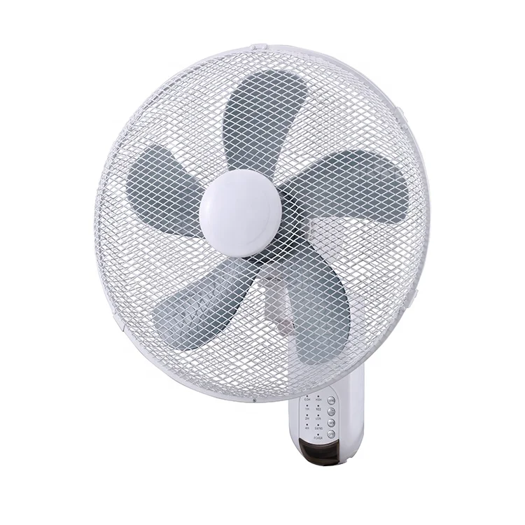 High quality small white electric remote control home ventilador oscillation 16 inch wall mount fans