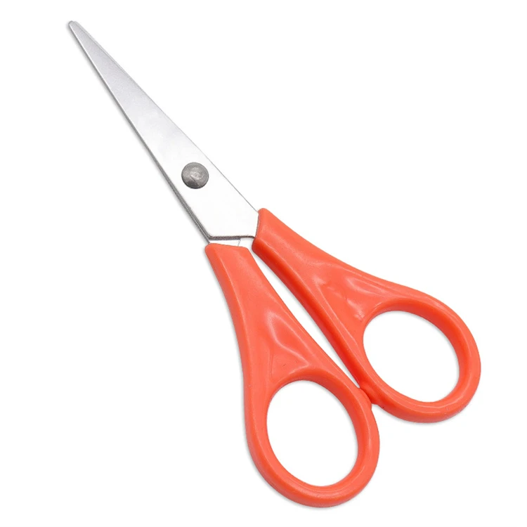 WELLFLYER Plastic Student Scissors school utility Scissors Stainless Steel ciseaux with Smartcut Cutting Scissors