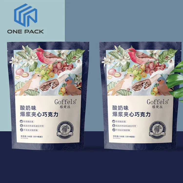 digital print Custom Private Label Plastic Stand Up Pouch Bag Halloween Taffy Candy Package home made biscuits mylar bag