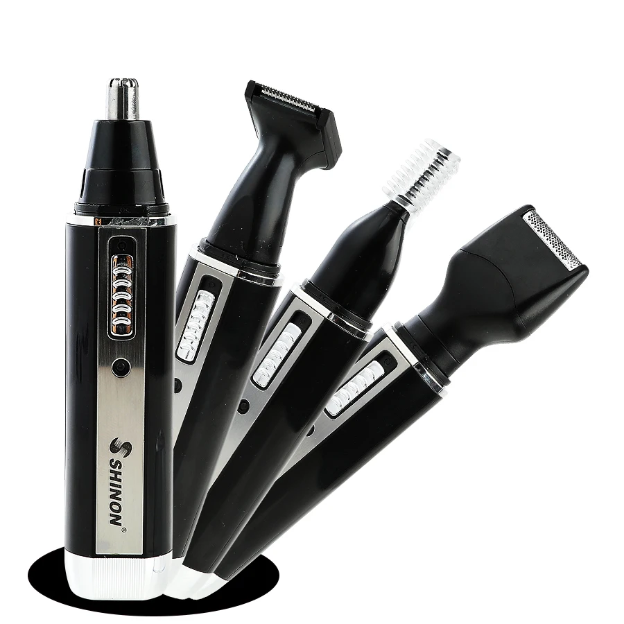 
Shinon rechargeable nose ear eyebrow hair trimmer 4 in1 mens beard grooming kit for men 