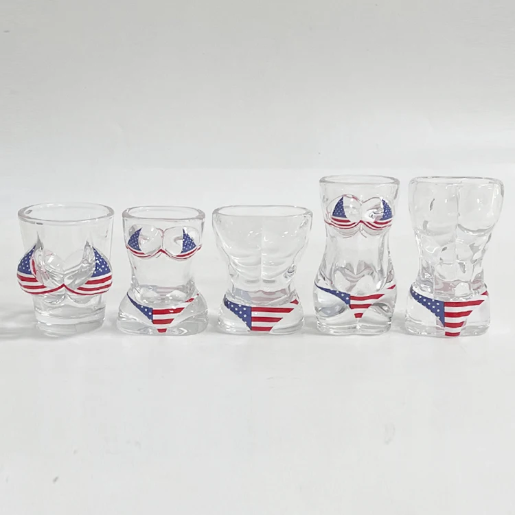 Custom Lady Sexy Bikini Shape Shot Glasses Unique Women Naked Breast Body Souvenir Cup