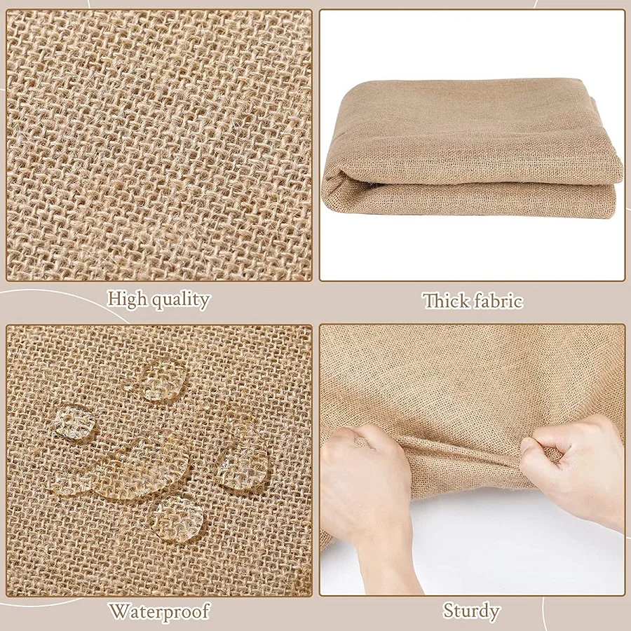 Burlap Table Runner Vintage 12 Inches10m 100% Jute Table Runner For Wedding