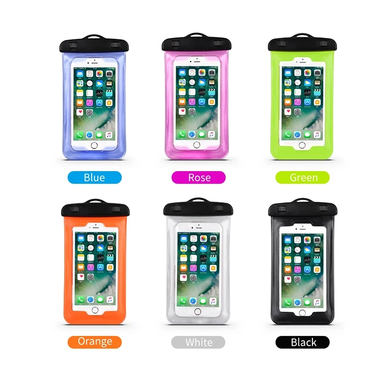 Оптовая продажа индивидуальные ПВХ чехол для мобильного телефона, водонепроницаемый смартфон Сумка
