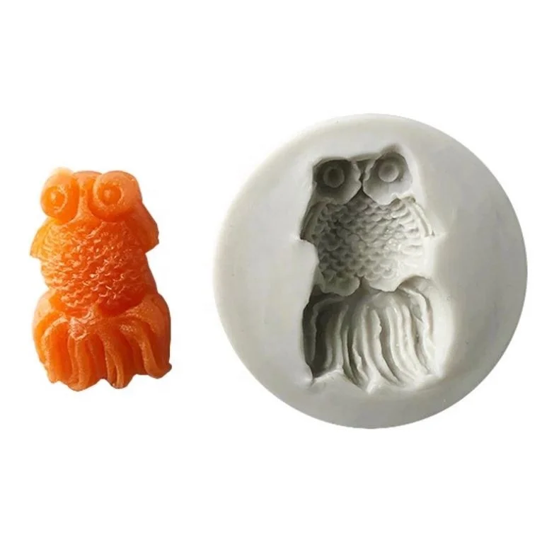 Hengya New 3D 3 Size Goldfish Shape Silicone Fondant Mould 3 pcs per set