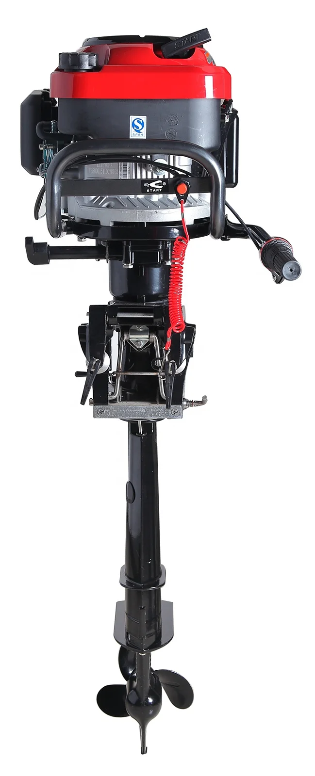 New Air Cooled HANGKAI 7hp 4 Stroke Gasoline Outboard Motor With Loncin Engine