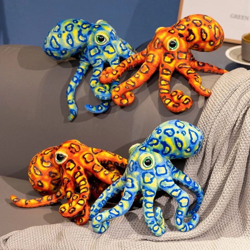wholesale Cartoon plush marine animals Soft Stuffed Animal Octopus Plush Toy Little octopus t Plush cushion pillow
