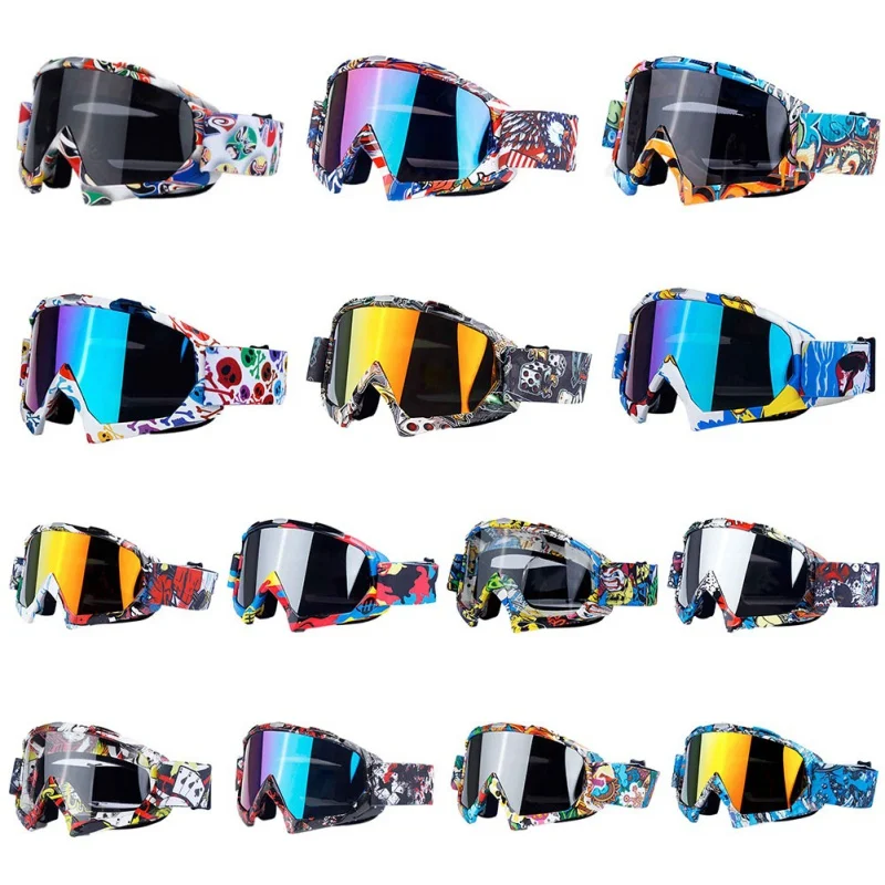 Hot Sale Manufacture Custom Motocross Goggles Motorcycle Motorbike Goggle Snowboard Googles Glasses Custom Logo