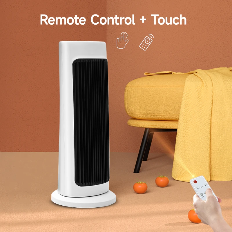 Quick Heating 2000W Home Office Mini Ceramic PTC Fan Heater Portable With Remote Control