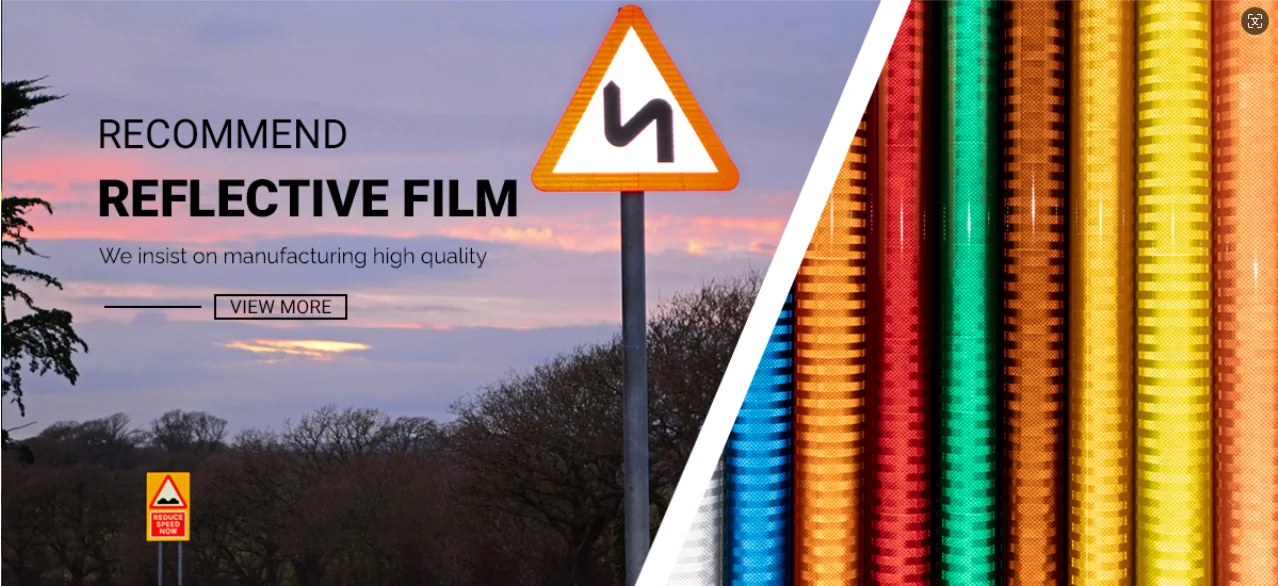 Factory Direct Various Color High Visibility Weather Resistance Prismatic Reflective tape Sheeting for Traffic Safety Signs
