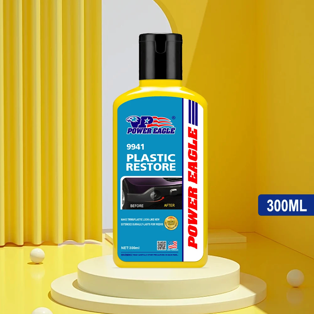 Car Plastic Restorer Polish For Interior Trim Long-Lasting Cleaner Agent Hydrophobic Coating Car