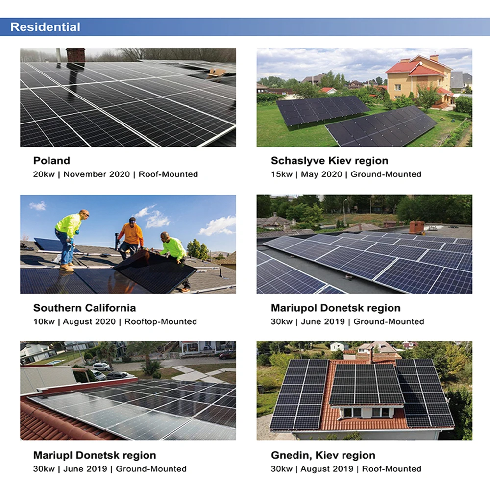 Maxbo 1000kW 1000 kW 1MW 1 MW Hybrid Off Grid On Grid Solar Panel Energy plante System solar power plant station