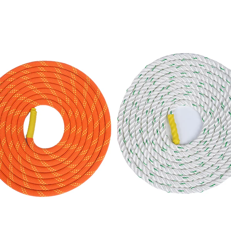 Outdoor rock climbing static rope high altitude operation escape rescue rope electric traction rope