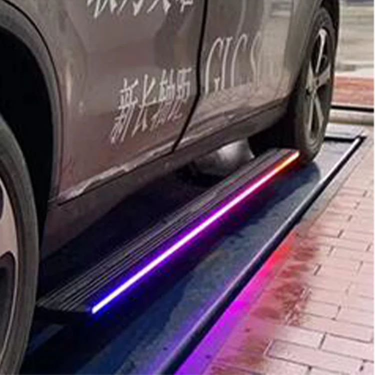 LED Sliding Door Threshold Pedal  Panel Foot Side Step For BMW X7