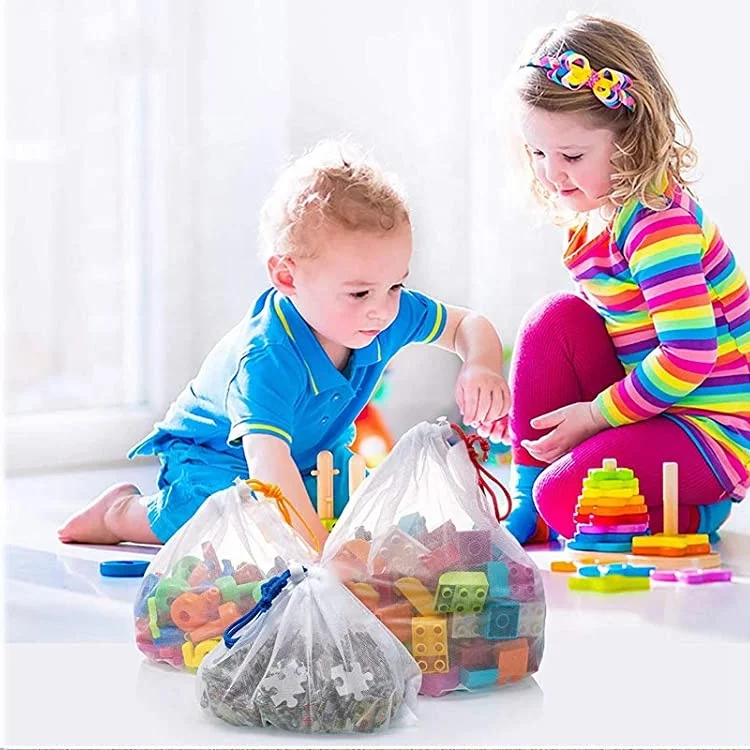 Wholesale Factory Nylon Net Packaging Recycling Set Mesh Bag For Oranges