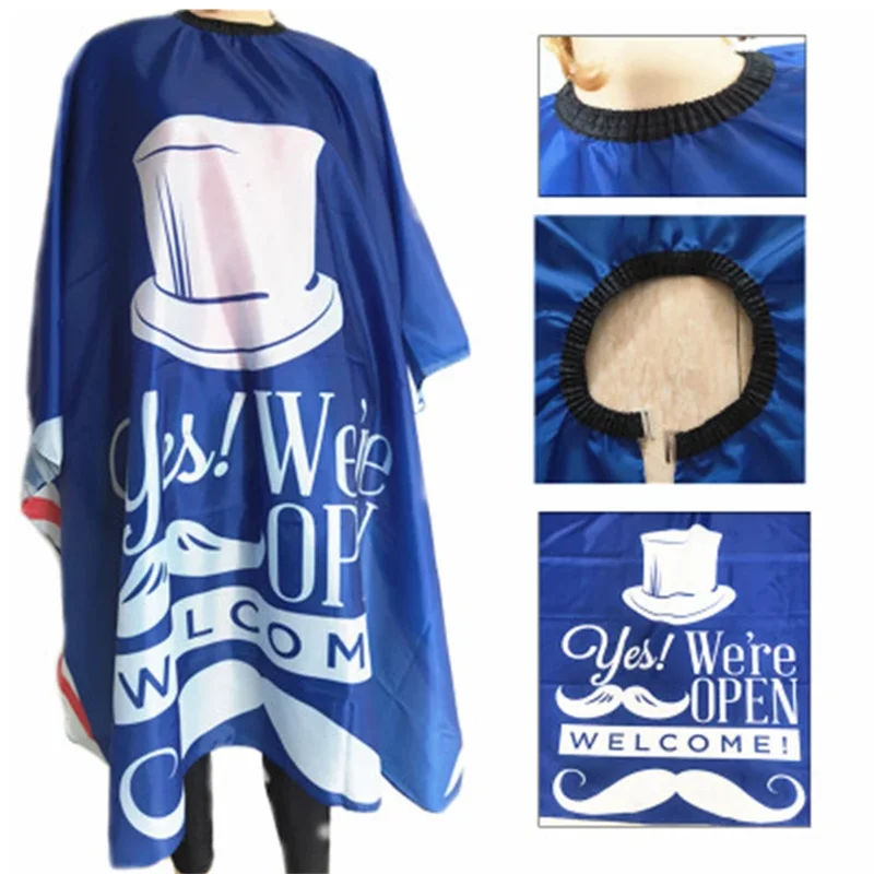 Hair salon printed barber wholesale cheap professional beauty pvc hairdressing capes hair cutting cape