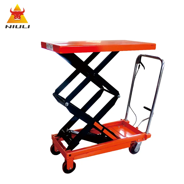 NIULI Portable mobile hydraulic scissor table truck for WP350KG/500KG/800KG and WPD150KG/300KG/350KG/800KG Platform lift truck