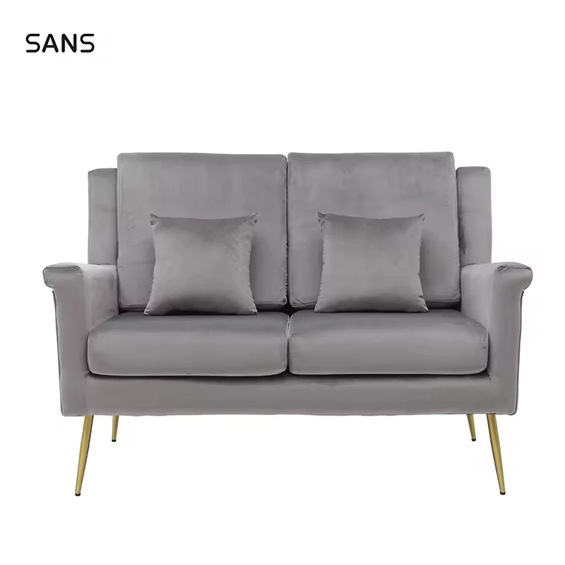 Upholstered Armchair Comfortable Living Room Luxury L-Shaped Corner Fabric Velvet Sofa