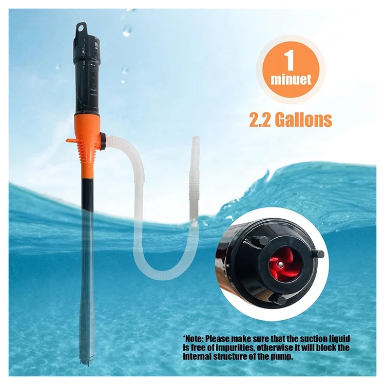 Plastic Siphon Liquid Extractor Pump Battery Operated Cordless Electric Liquid Transfer Pump for Water Oil