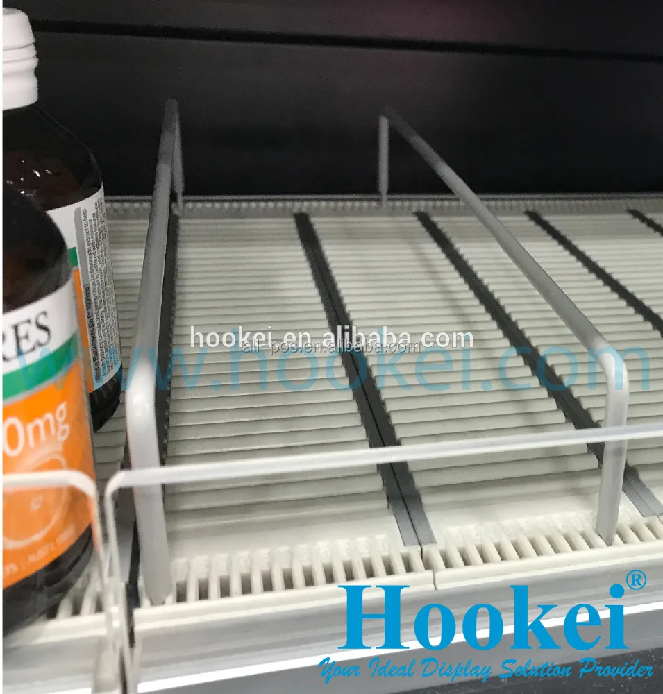 2023 New Supermarket Display Rack Auto Front gravity roller shelf for refrigerating equipment
