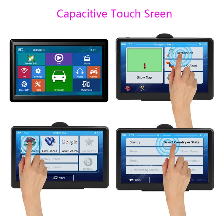 Best Selling Wince Sat Nav HGV Truck Gps Navigator Car Gps Navigation System 7 inch GPS Navigation For Car